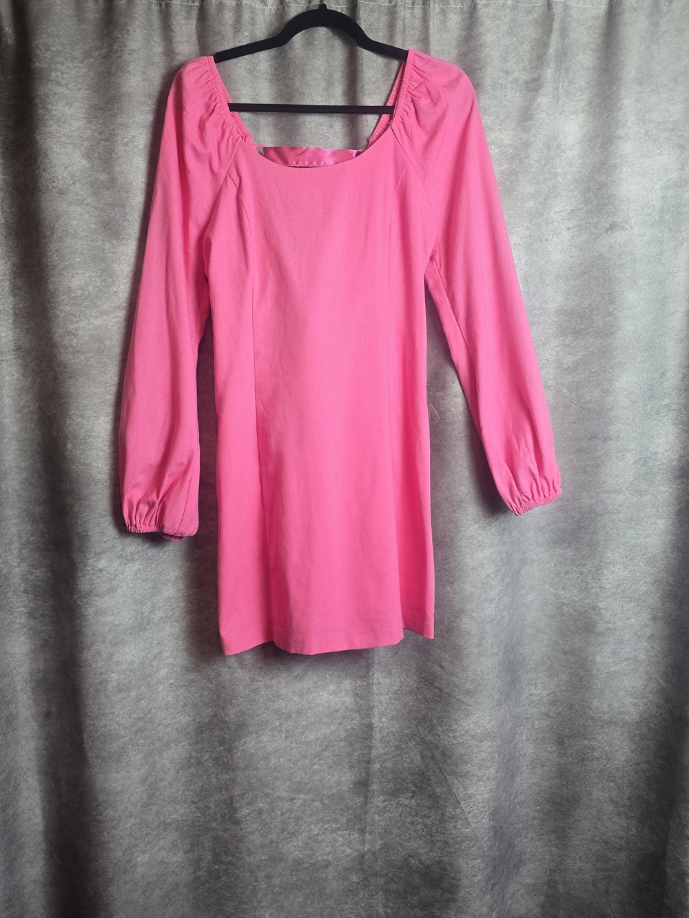 Pink Lace-Up Back Mini Dress Like New
